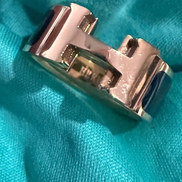 Hermès gold  H ring - Picture 3 of 4